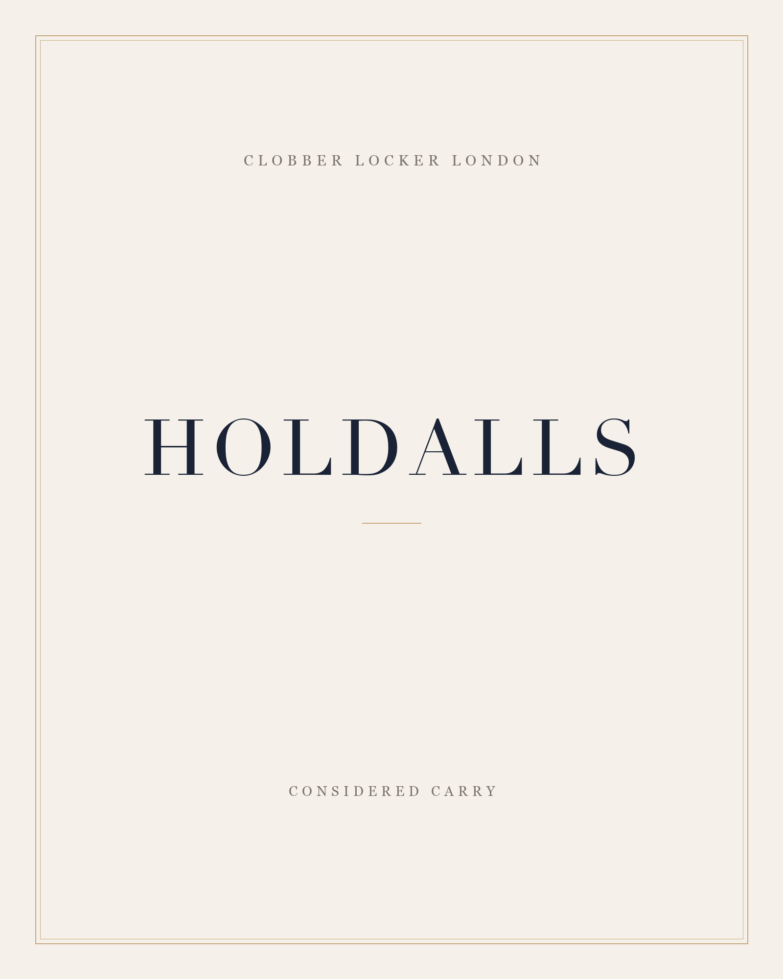 Holdalls