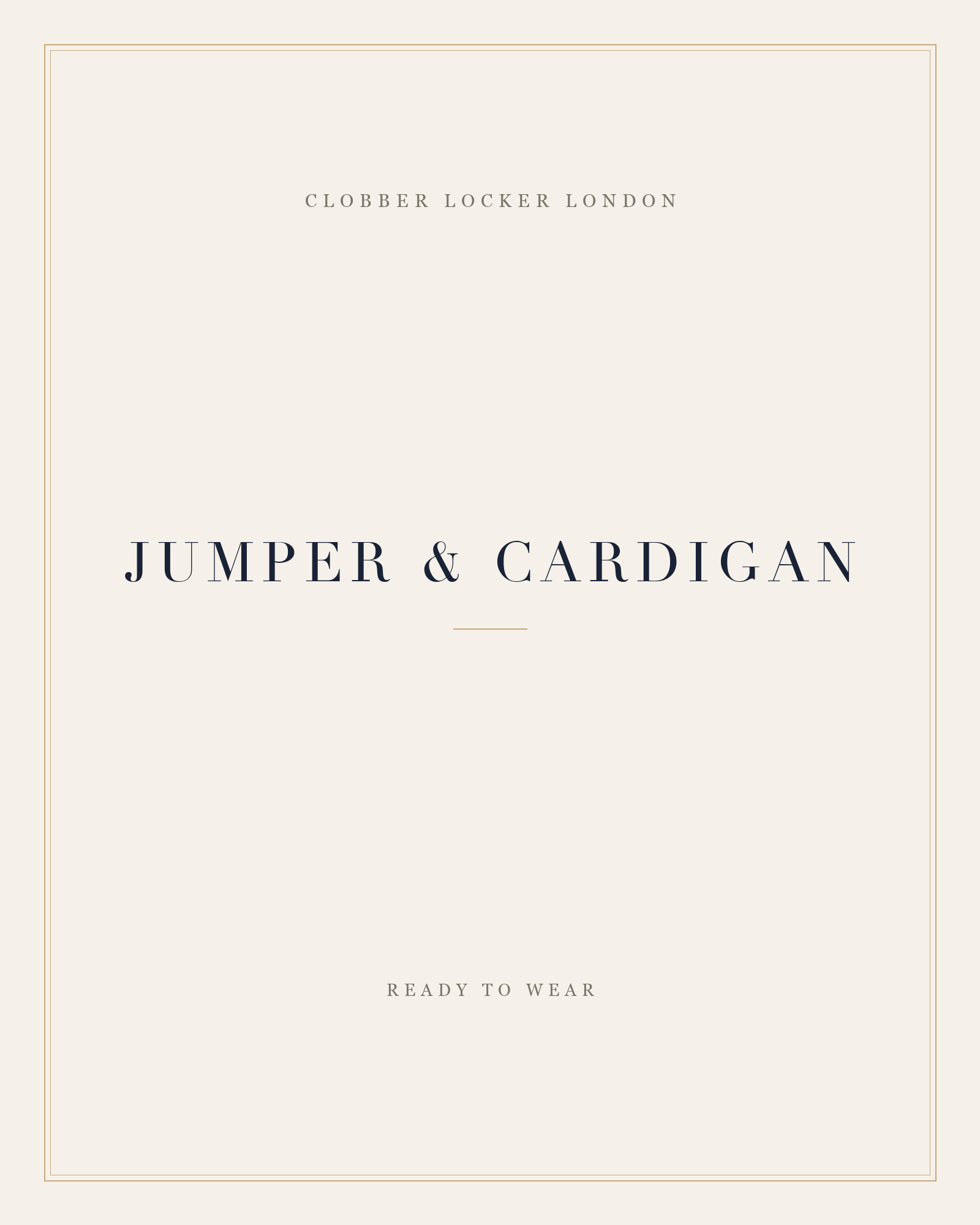 Jumper & Cardigan