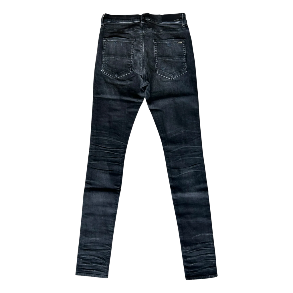 Amiri Aged Black Thrasher Plus Jeans
