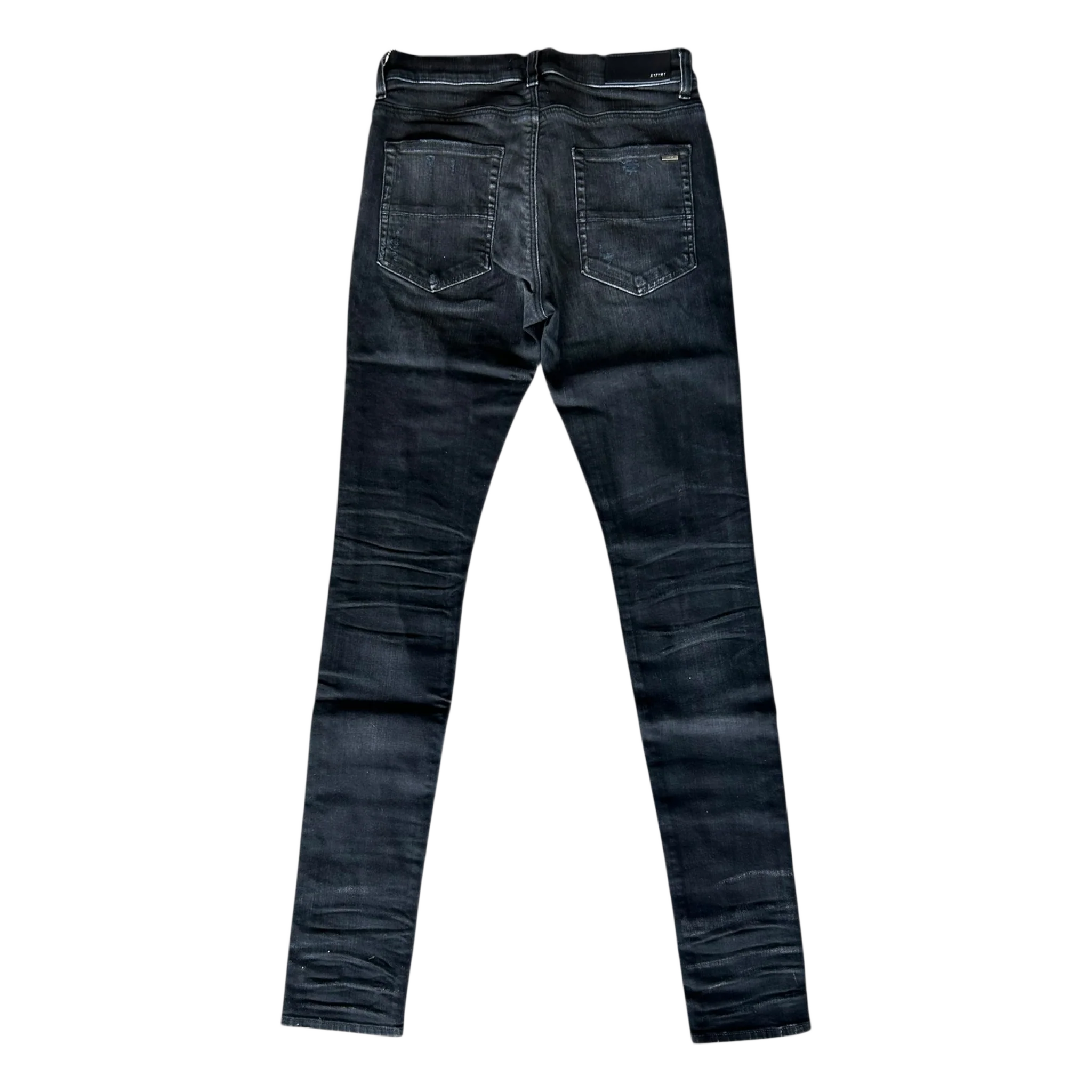 Amiri Aged Black Thrasher Plus Jeans