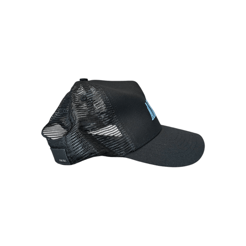 Amiri Black & Blue Core Logo Trucker Hat - Morely TrendsAmiri Type here:)