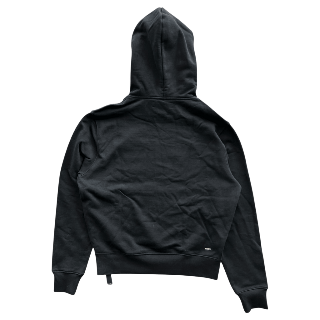 Amiri Black & Chrome Staggered Logo Hoodie - Morely TrendsAmiri Type here:)