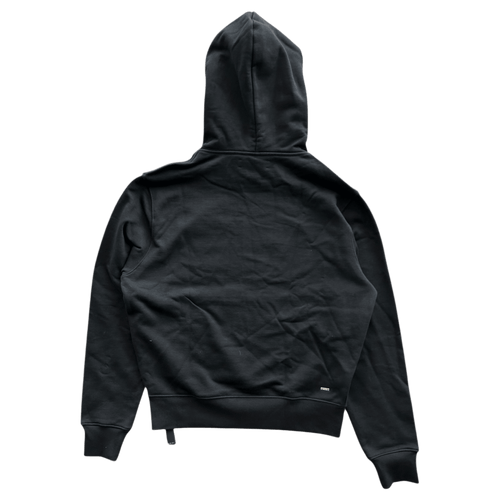 Amiri Black & Chrome Staggered Logo Hoodie - Morely TrendsAmiri Type here:)