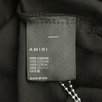 Amiri Black & Chrome Staggered Logo T-Shirt - Morely TrendsAmiri Type here:)