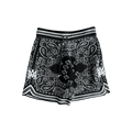 Amiri Black & White Bandana Crochet Basketball Shorts - Morely TrendsAmiri Type here:)