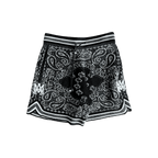 Amiri Black & White Bandana Crochet Basketball Shorts - Morely TrendsAmiri Type here:)