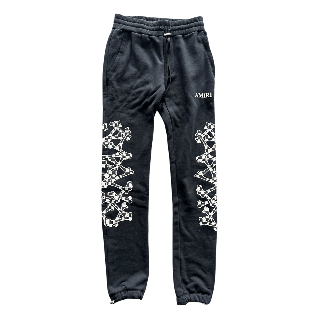 Amiri Black & White Checkered Bones Sweatpants - Morely TrendsAmiri Type here:)