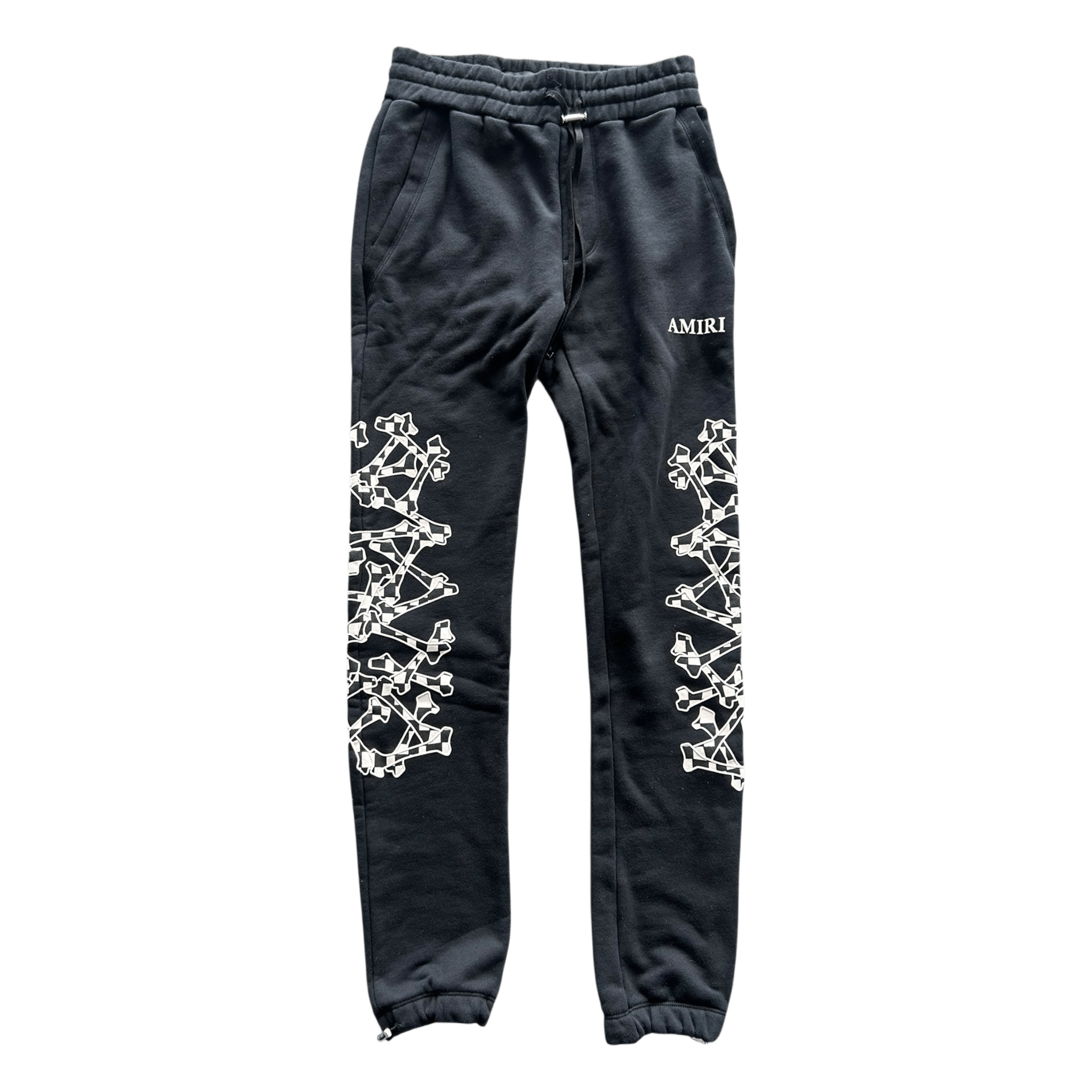 Amiri Black & White Checkered Bones Sweatpants - Morely TrendsAmiri Type here:)