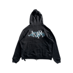 Amiri Black & White Embroidered Dragon Logo Zip Up Hoodie - Morely TrendsAmiri Type here:)
