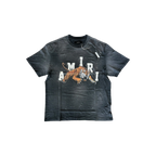Amiri Black & White Tiger Logo T-Shirt