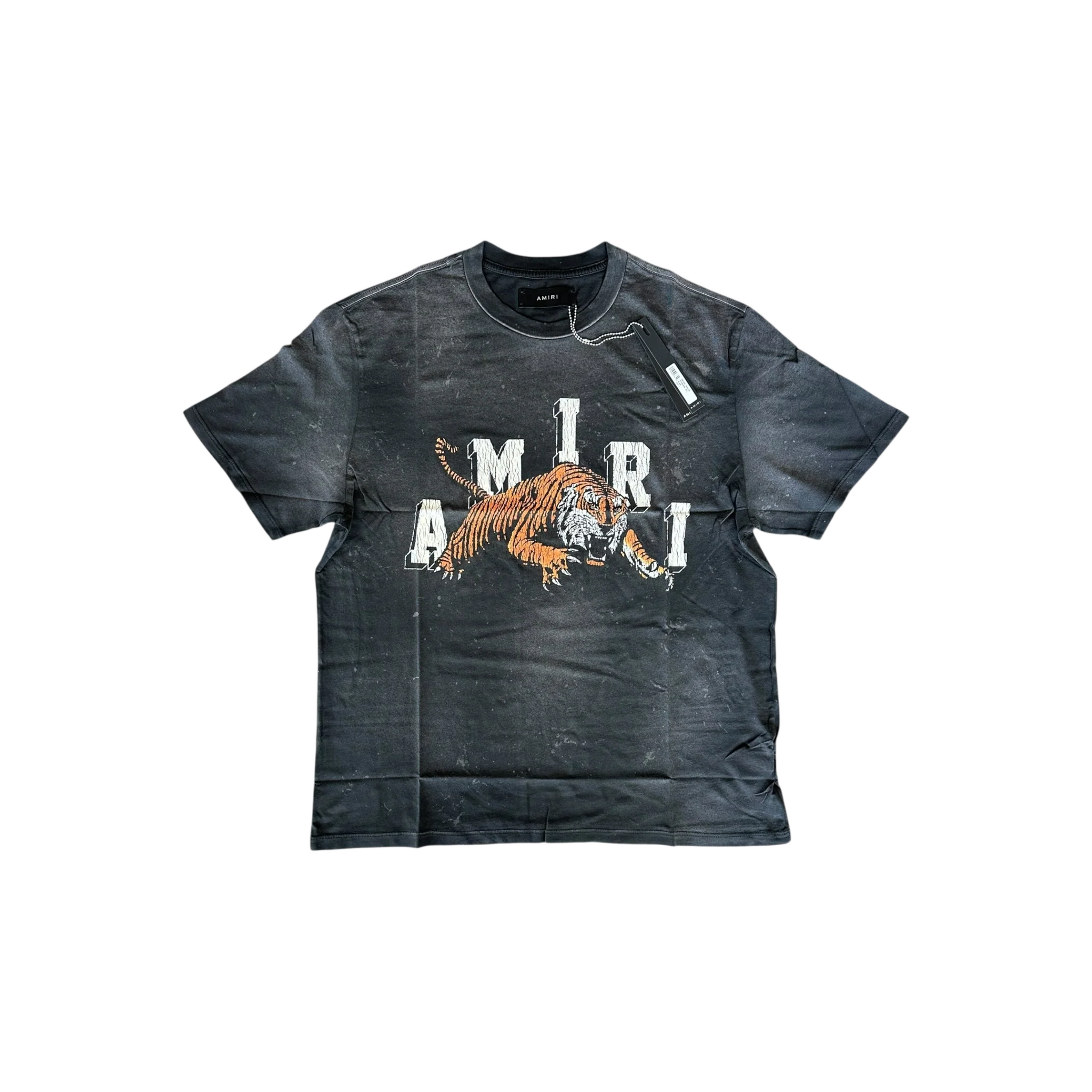 Amiri Black & White Tiger Logo T-Shirt