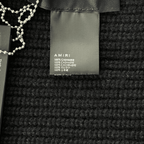 Amiri Black & White Wool Knit MA Logo Scarf - Morely TrendsAmiri Type here:)