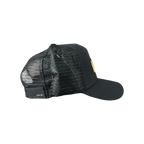 Amiri Black & Yellow Core Logo Trucker Hat