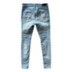 Amiri Blue Denim Core Applique Logo Distressed Jeans - Morely TrendsAmiri Type here:)