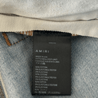 Amiri Blue Denim Core Applique Logo Distressed Jeans - Morely TrendsAmiri Type here:)