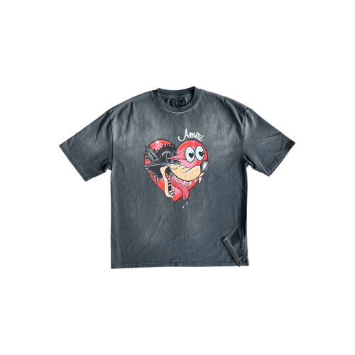 Amiri Faded Black Hopeless Romantic Graphic T-Shirt - Morely TrendsAmiri Type here:)