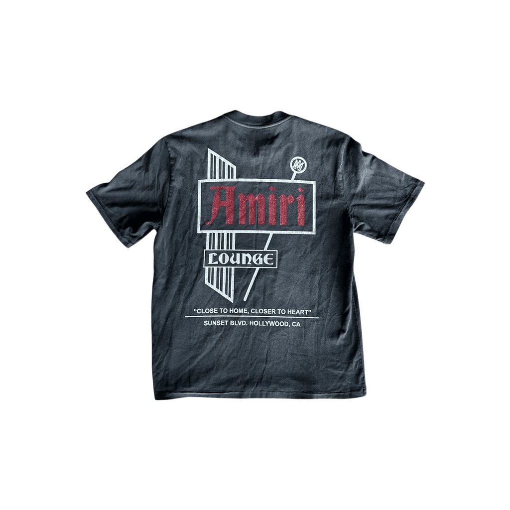 Amiri Faded Black & White Lounge Graphic T-Shirt - Morely TrendsAmiri Type here:)