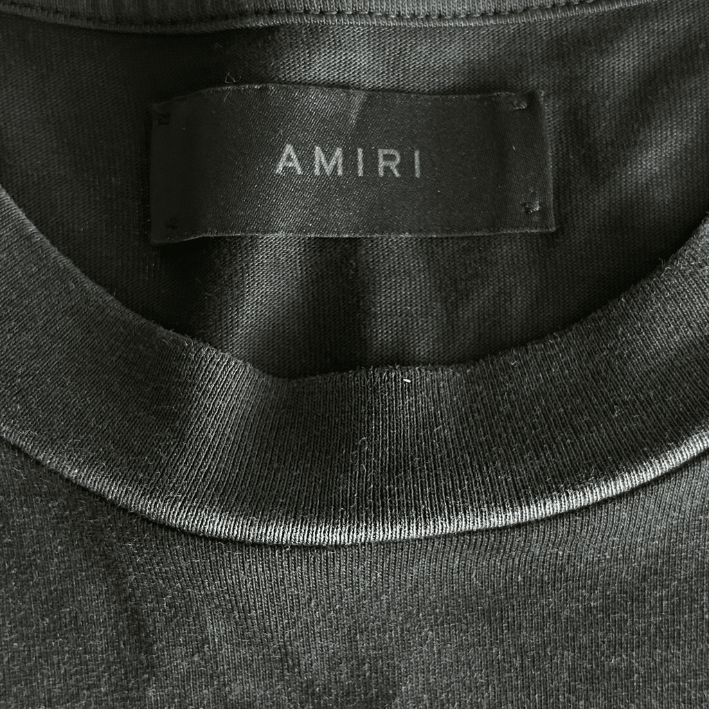 Amiri Faded Black & White Lounge Graphic T-Shirt - Morely TrendsAmiri Type here:)