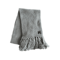 Amiri Grey & Black Wool Knit MA Logo Scarf - Morely TrendsAmiri Type here:)