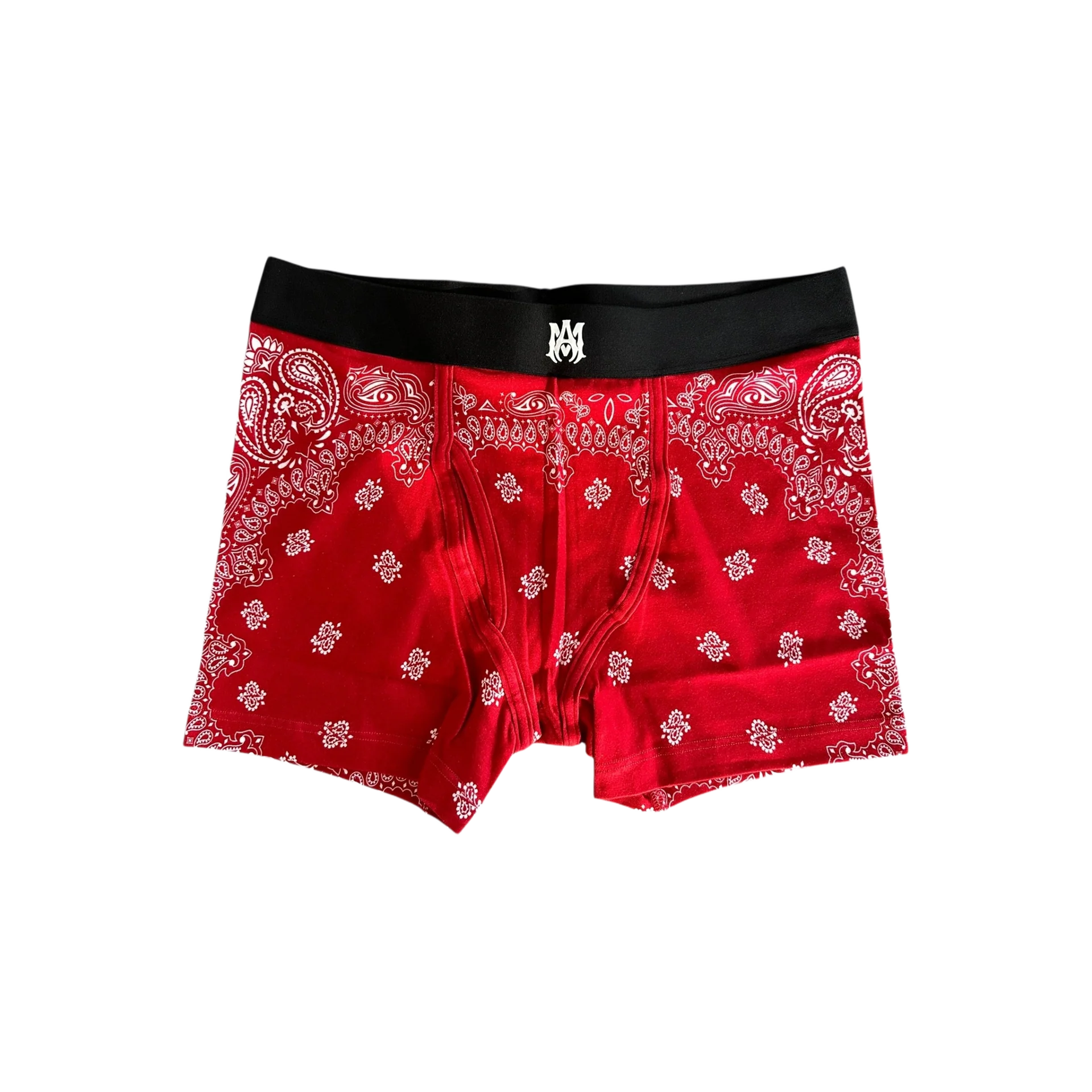 Amiri Red & White Bandana MA Logo Boxershorts
