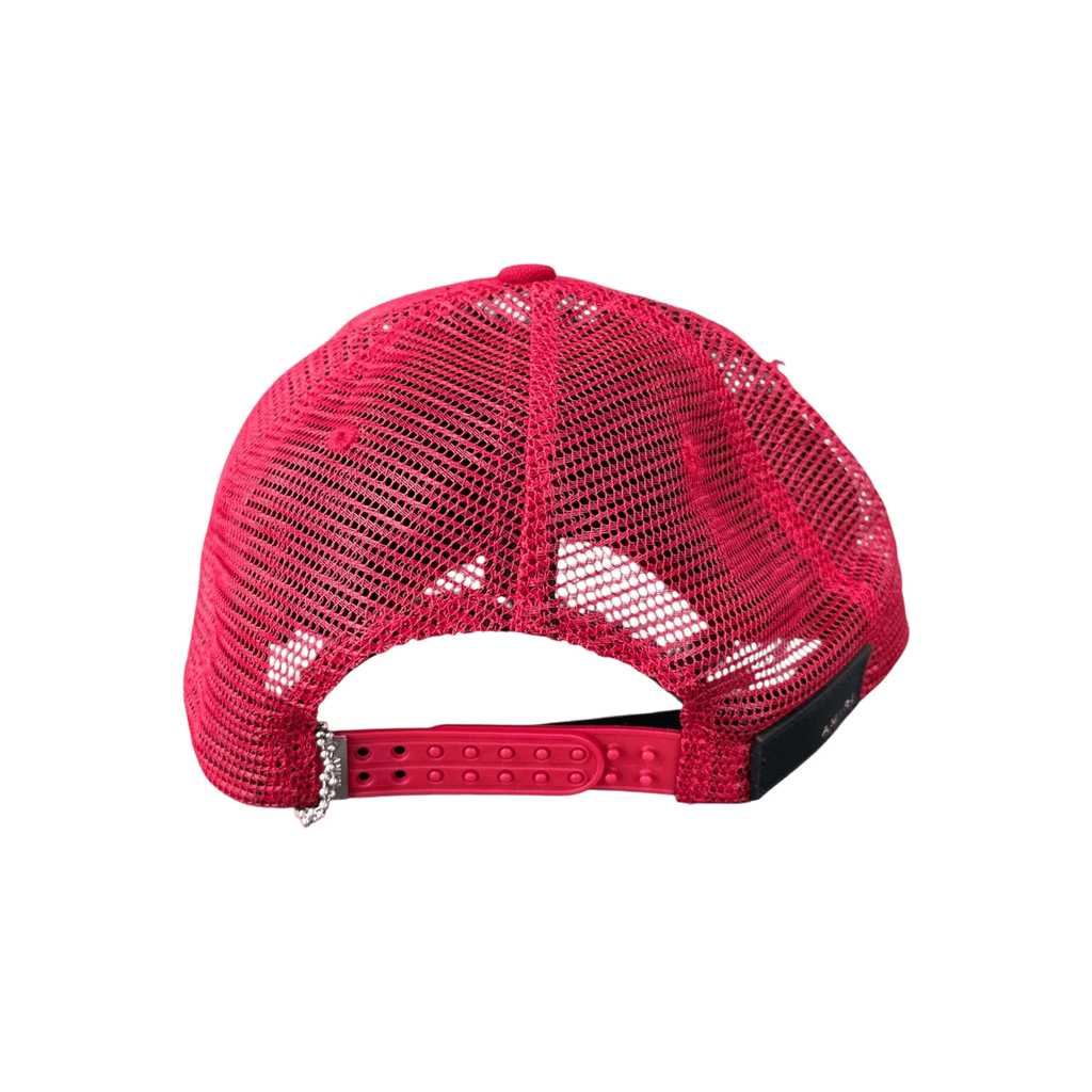 Amiri Red & White MA Logo Trucker Hat - Morely TrendsAmiri Type here:)