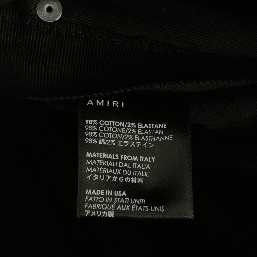Amiri Washed Black Distressed Knee Jeans - Morely TrendsAmiri Type here:)