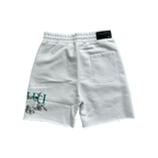 Amiri White Floral Logo Shorts - Morely TrendsAmiri Type here:)