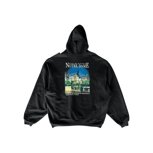 Balenciaga Black Notre Dame Distressed Hoodie - Morely TrendsBalenciaga Type here:)