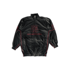 Balenciaga Black & Red Lion Club Embroidered Logo Track Jacket - Morely TrendsBalenciaga Type here:)