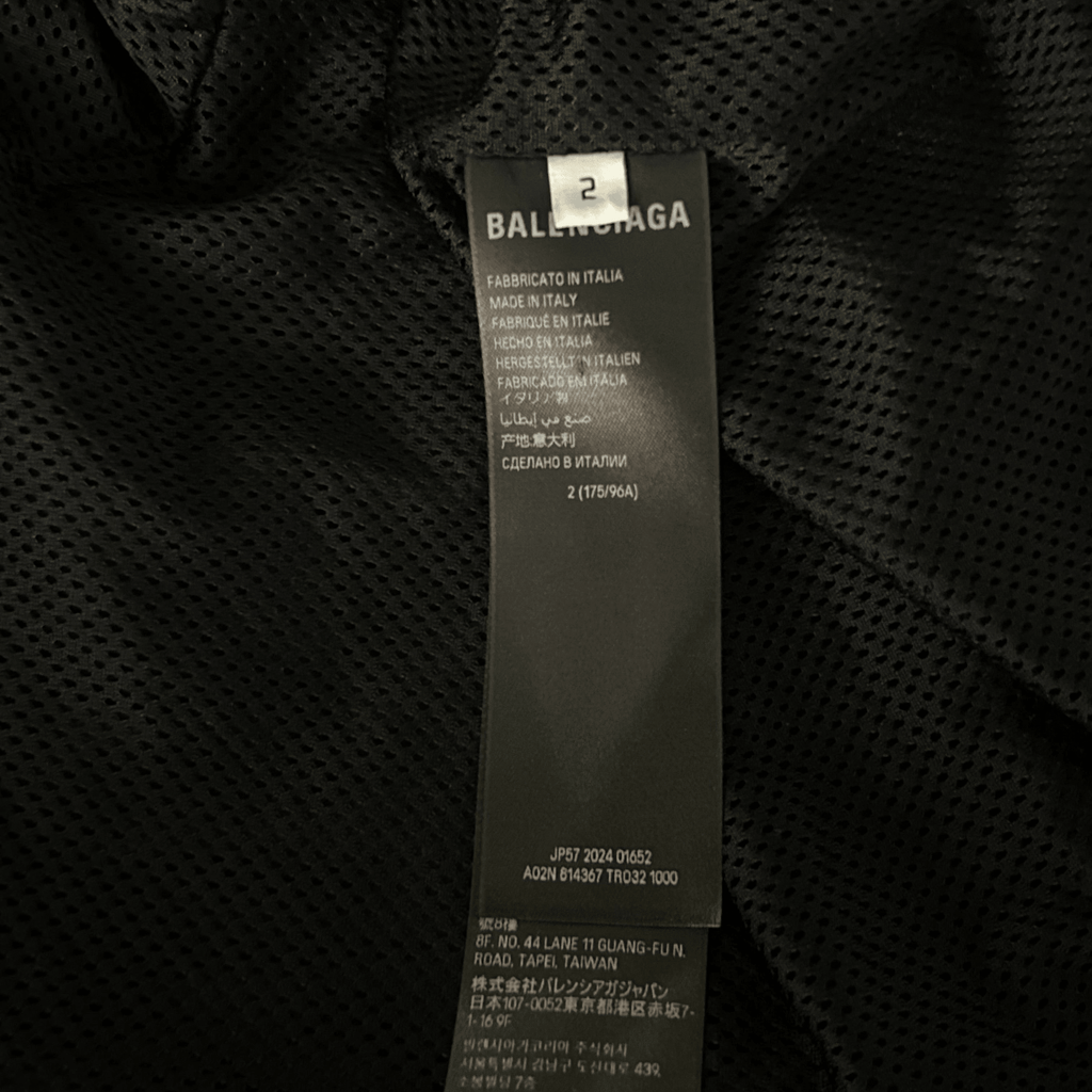 Balenciaga Black & Red Lion Club Embroidered Logo Track Jacket - Morely TrendsBalenciaga Type here:)