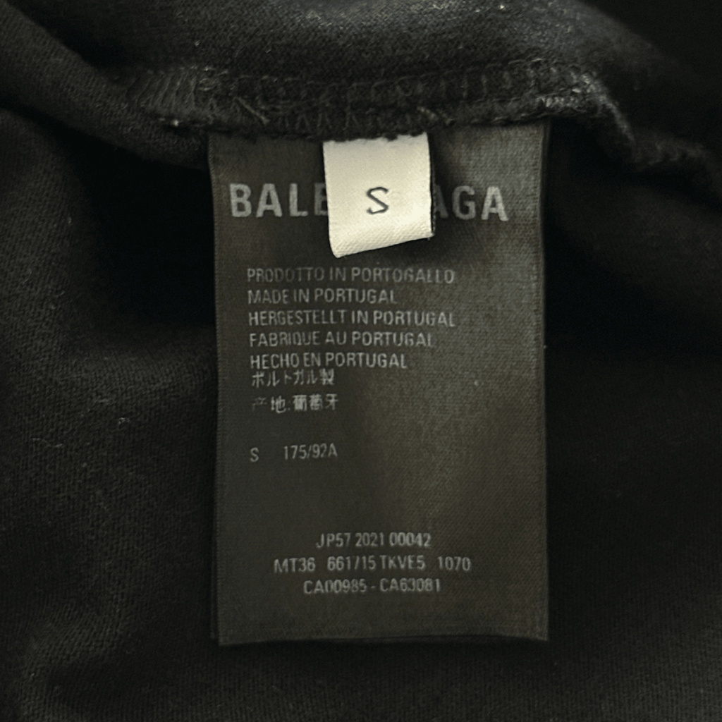 Balenciaga Black & White Waterfall Logo T-Shirt - Morely TrendsBalenciaga Type here:)