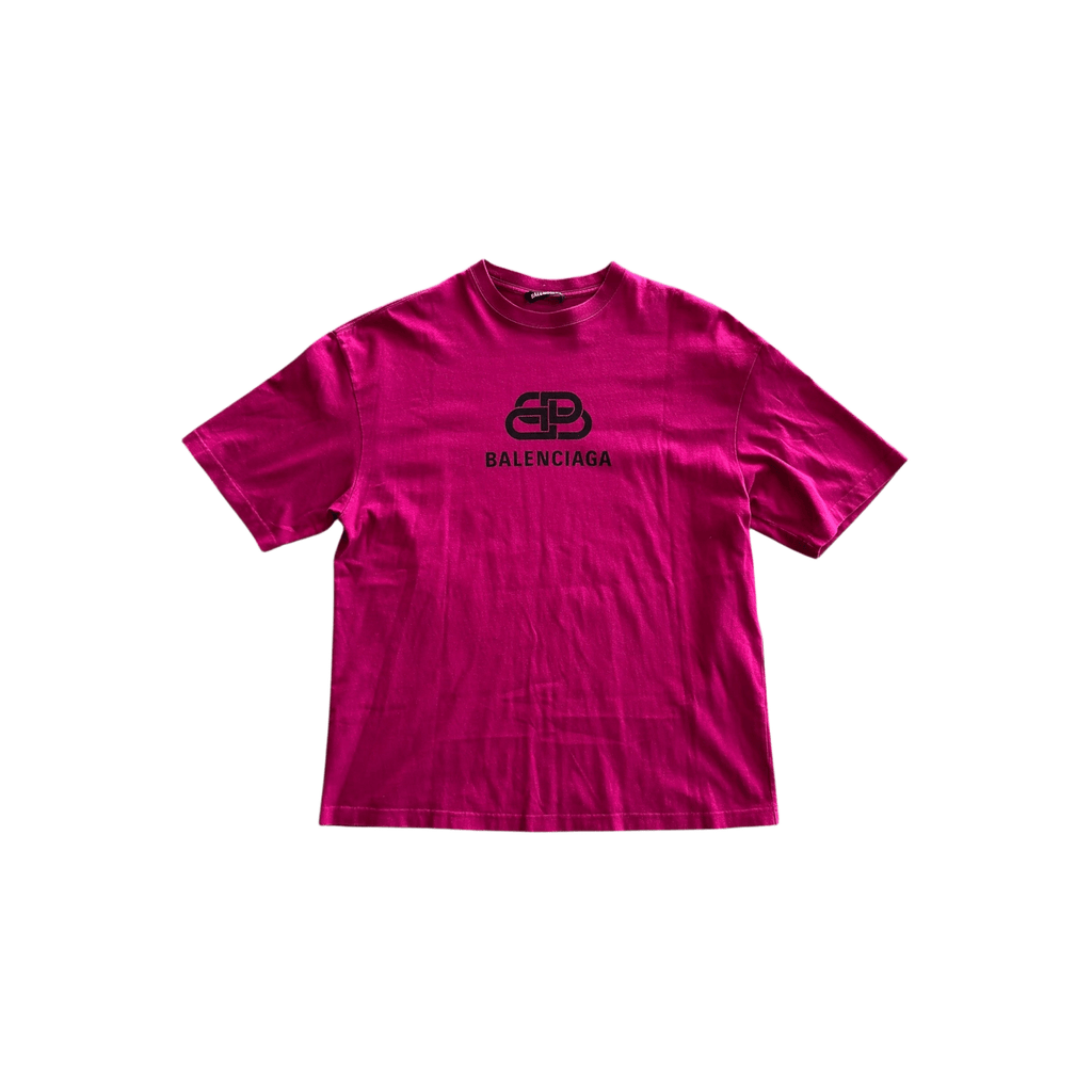 Balenciaga Pink & Black BB Logo T-Shirt - Morely TrendsBalenciaga Type here:)
