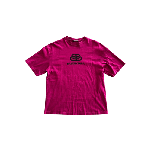 Balenciaga Pink & Black BB Logo T-Shirt - Morely TrendsBalenciaga Type here:)