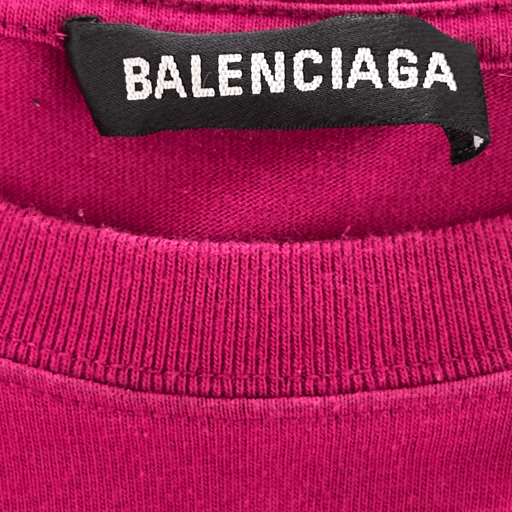 Balenciaga Pink & Black BB Logo T-Shirt - Morely TrendsBalenciaga Type here:)