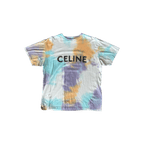 Celine Tie - Dye & Black Studded Logo T-Shirt - Morely TrendsCeline Type here:)