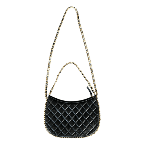 Chanel Black Quilted Lambskin Small Hobo Bag - Morely TrendsChanel Type here:)