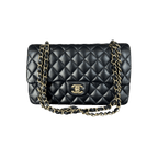 Chanel Navy Blue Lambskin Quilted Medium Flap Bag - Morely TrendsChanel Type here:)