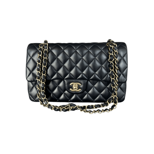 Chanel Navy Blue Lambskin Quilted Medium Flap Bag - Morely TrendsChanel Type here:)