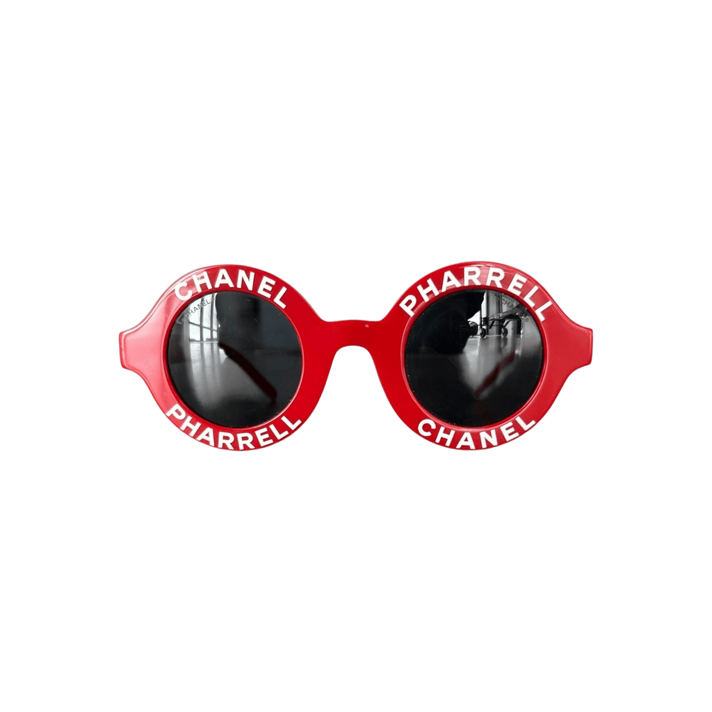 Chanel Pharrell Red & White Round Sunglasses - Morely TrendsChanel Type here:)