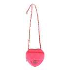Chanel Pink Quilted Mini Heart Bag - Morely TrendsChanel Type here:)