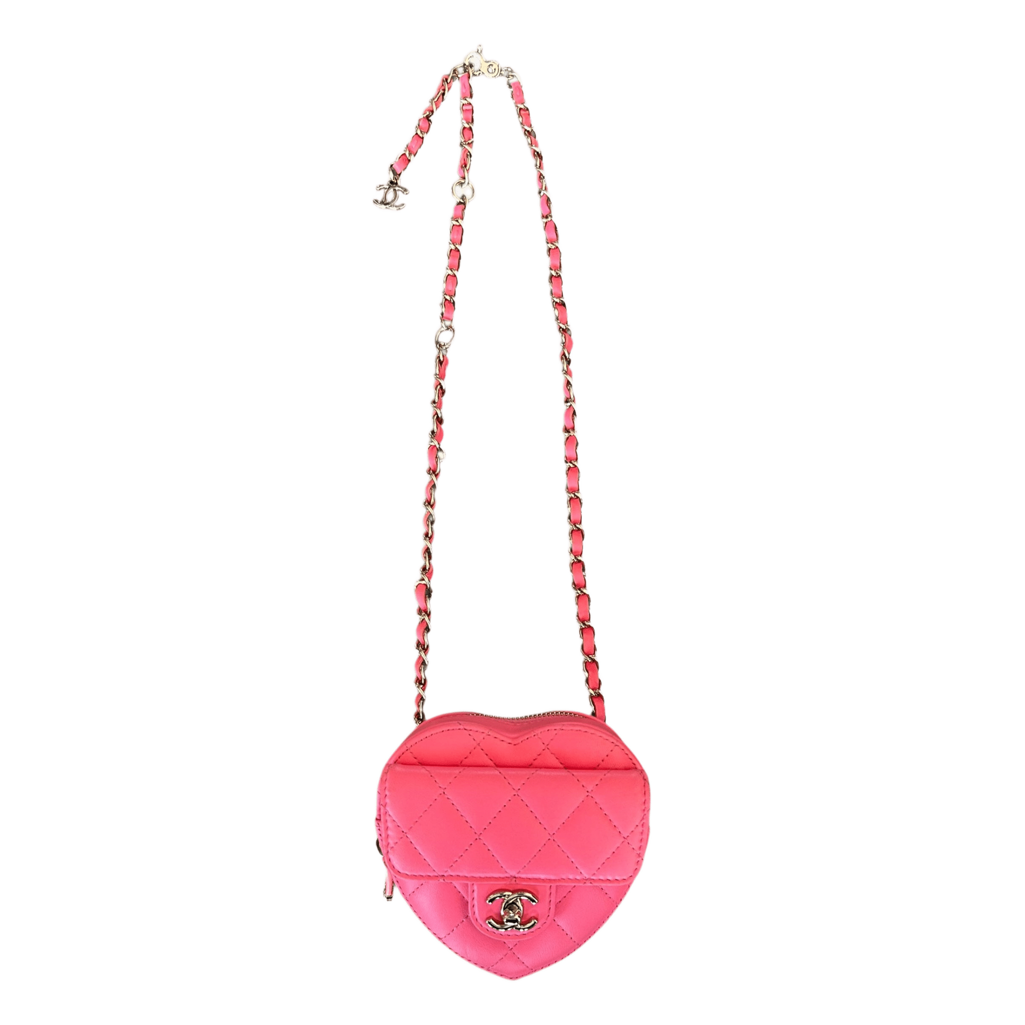 Chanel Pink Quilted Mini Heart Bag - Morely TrendsChanel Type here:)