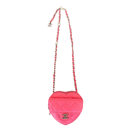 Chanel Pink Quilted Mini Heart Bag - Morely TrendsChanel Type here:)