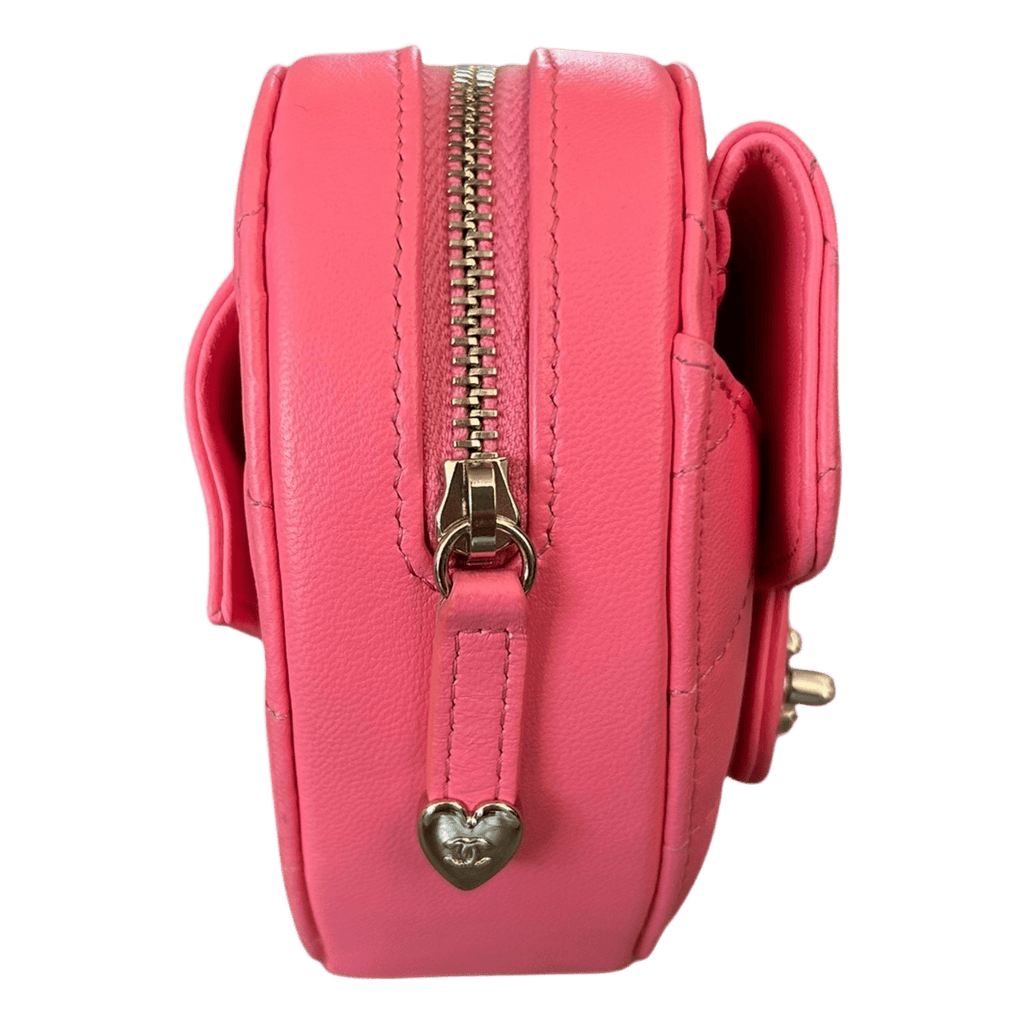 Chanel Pink Quilted Mini Heart Bag - Morely TrendsChanel Type here:)