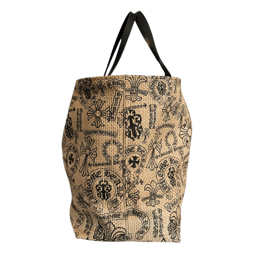 Chrome Hearts Beige & Black Miami Exclusive Stencil Beach Tote Bag - Morely TrendsChrome Hearts Type here:)