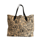 Chrome Hearts Beige & Black Miami Exclusive Stencil Beach Tote Bag - Morely TrendsChrome Hearts Type here:)