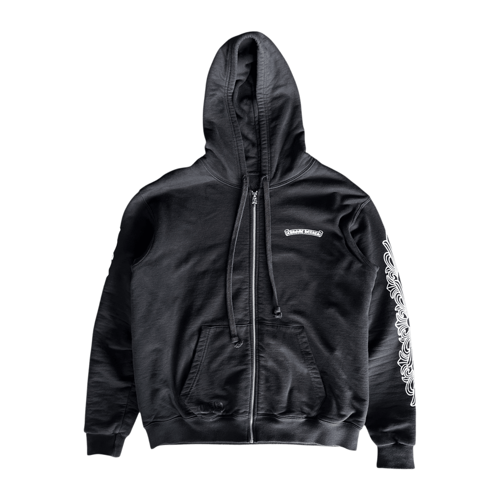 Chrome Hearts Black Aspen Exclusive Horseshoe Thermal Zip Up Hoodie - Morely TrendsChrome Hearts Type here:)