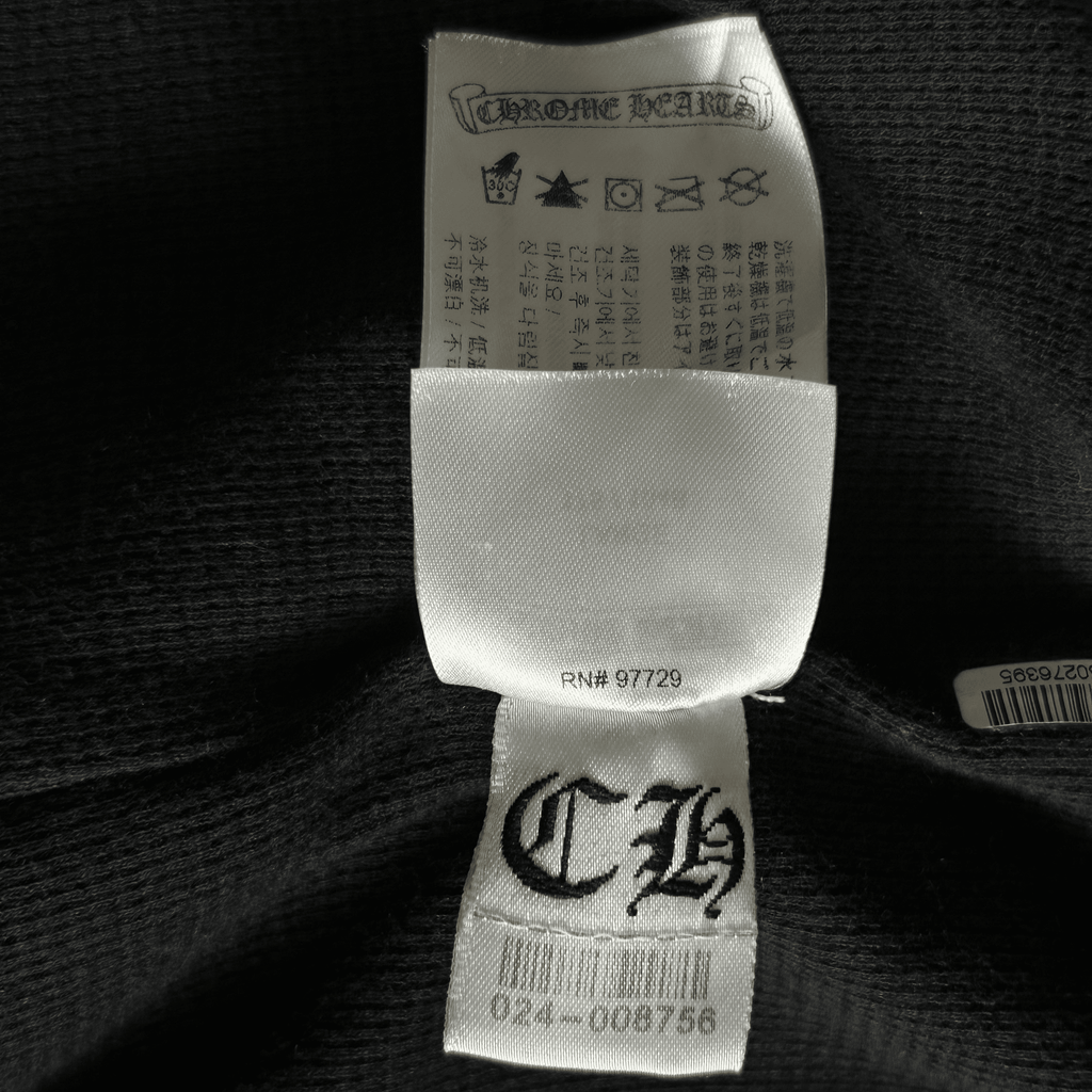 Chrome Hearts Black Aspen Exclusive Horseshoe Thermal Zip Up Hoodie - Morely TrendsChrome Hearts Type here:)