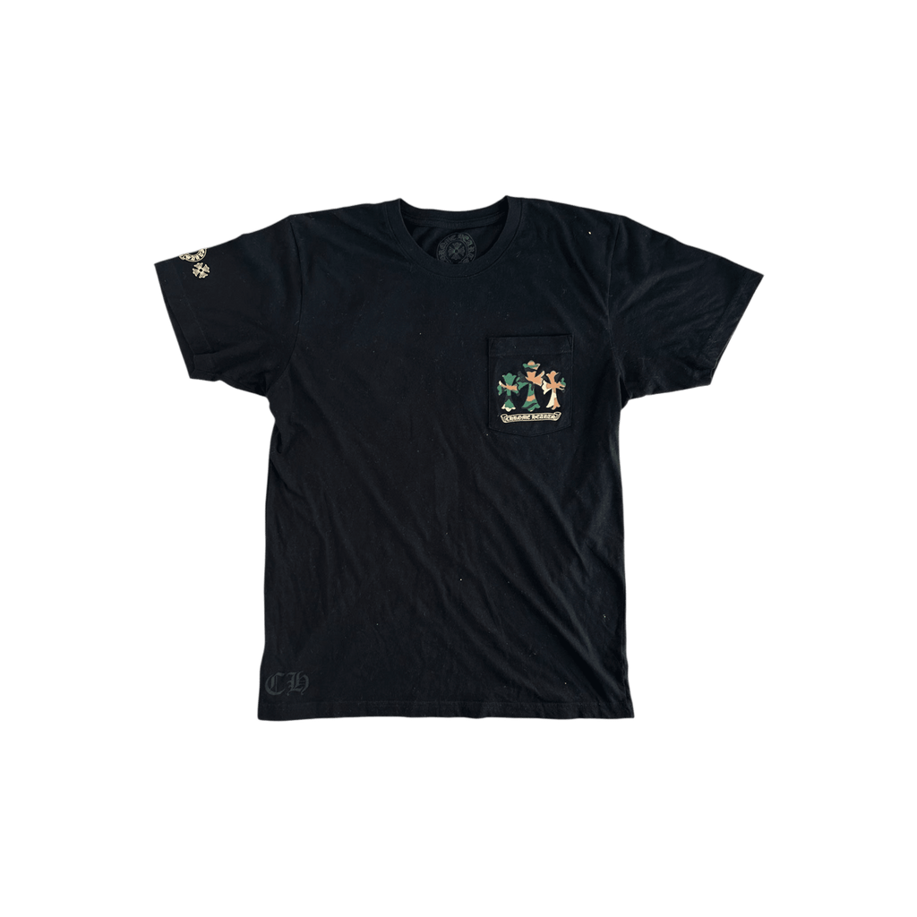 Chrome Hearts Black Camouflage Horseshoe Logo T-Shirt - Morely TrendsChrome Hearts Type here:)