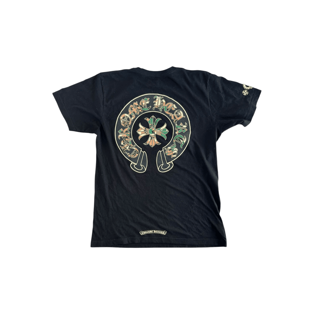 Chrome Hearts Black Camouflage Horseshoe Logo T-Shirt - Morely TrendsChrome Hearts Type here:)
