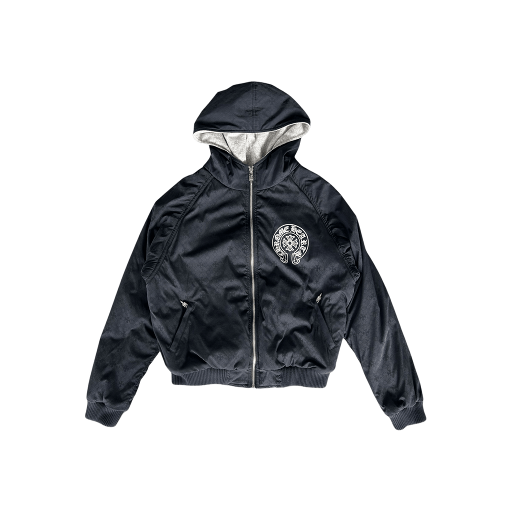 Chrome Hearts Black & Grey Jacquard Reversible Jacket - Morely TrendsChrome Hearts Type here:)